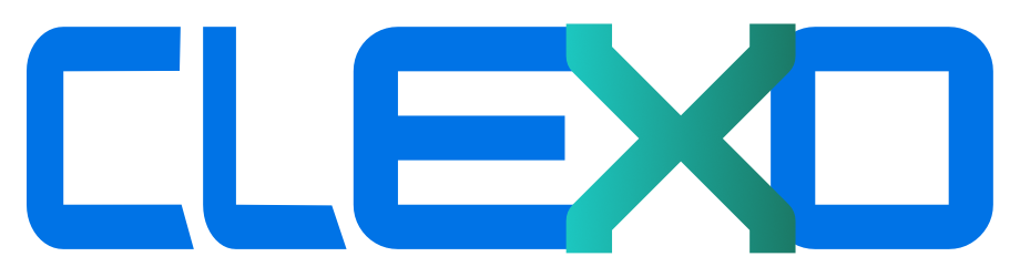 clexo logo wordmark showing text clexo, displayed in the login header above the sign in form; minimal modern styling conveys a professional welcoming tone